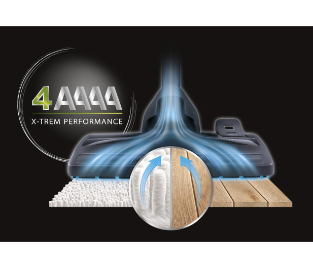 Tefal Xtrem Power Cyclonic Parquet TW6951 4A ze szczotką 2w1 - 1386740 - zdjęcie 2